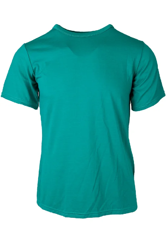 185 Men's Merino Short Sleeve T-Shirt Day By Day - Green