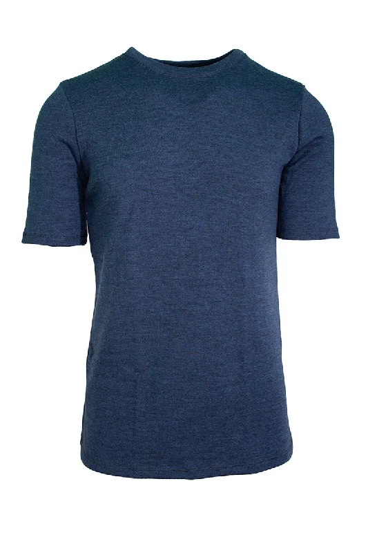 250 Men's Merino Short Sleeve T-Shirt First One - Denim