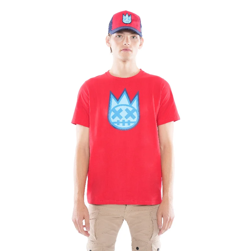 3D CLEAN SHIMUCHAN LOGO  SHORT SLEEVE CREW NECK TEE IN HIGH RISK RED