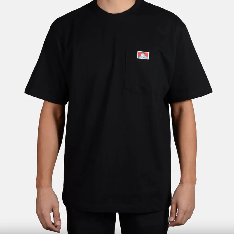 Ben Davis Men's Heavy Duty Short Sleeve Pocket T-Shirt_Black