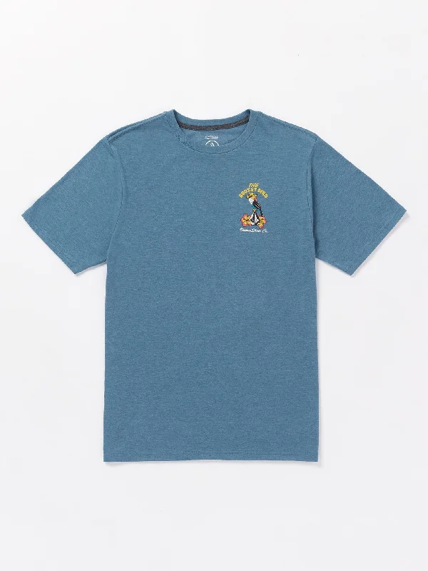 Boozey Bird Short Sleeve Tee - Stone Blue Heather