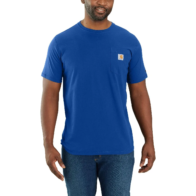 Carhartt Men's Force® Relaxed Fit Midweight Short Sleeve Pocket Tee_Glass Blue