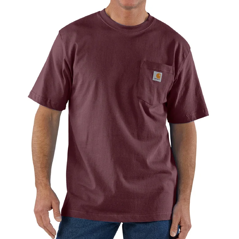 Carhartt Men's Short Sleeve Pocket T-Shirt_Port