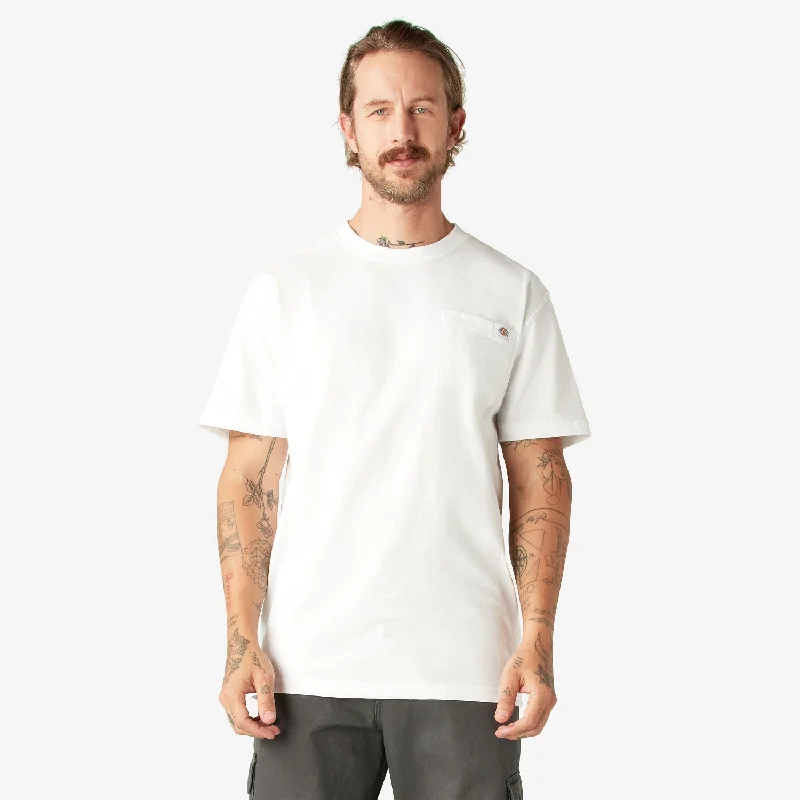 Dickies Men's Heavyweight Short Sleeve Pocket T-Shirt_White