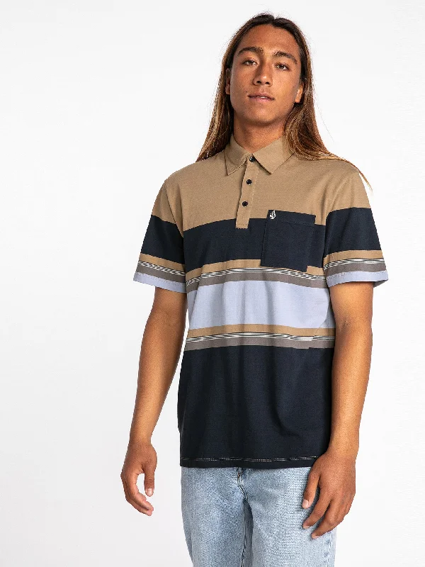 Heavy Daze Short Sleeve Polo - Dark Khaki