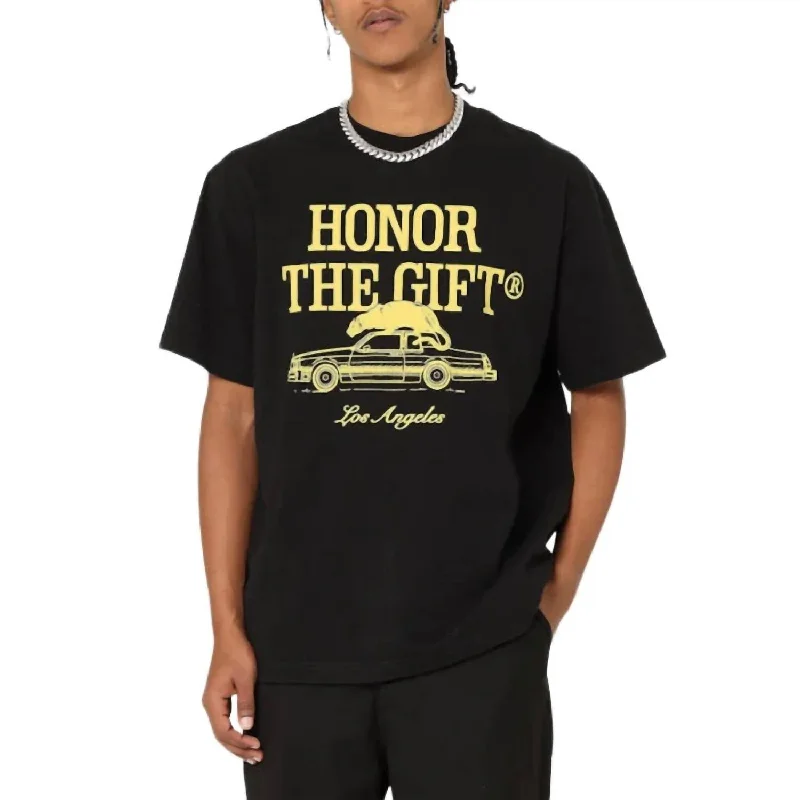 Htg Pack Short Sleeve T Shirt In Black/gold