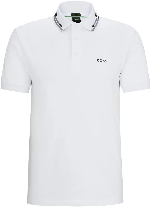 Hugo Boss Men's Paule Short Sleeve Polo, White