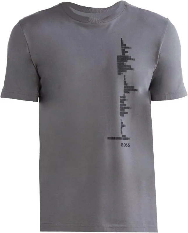 Hugo Boss Men's Tee 7 Short Sleeve T-Shirt, Gray