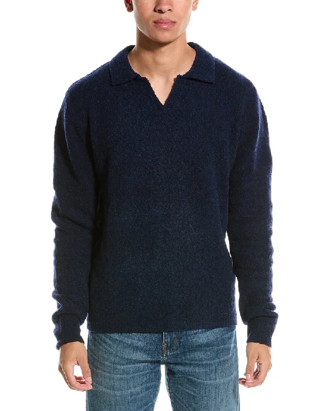 Kier+J Wool-Blend Polo Sweater