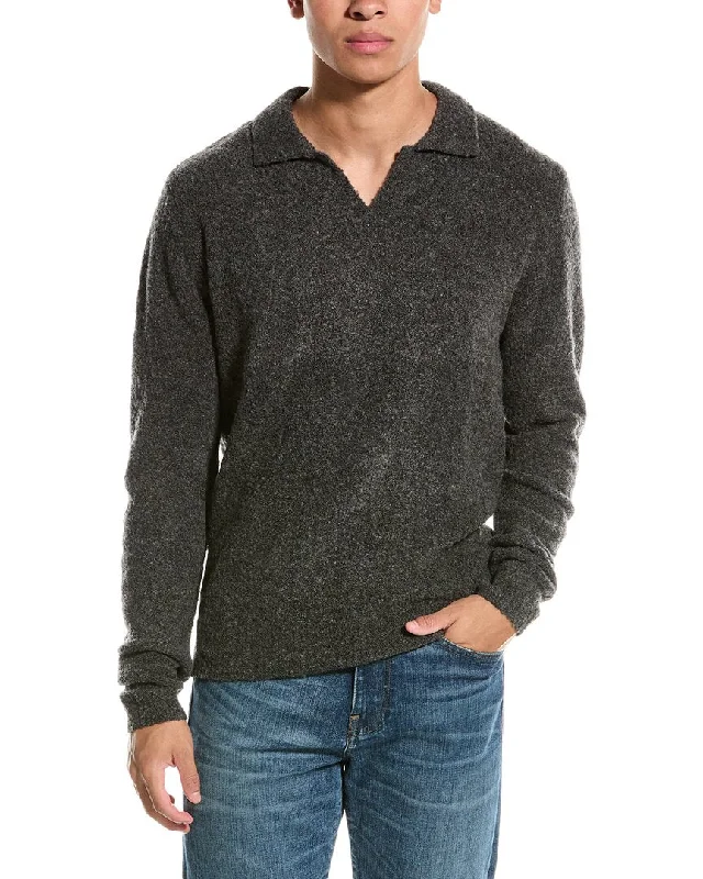 Kier+J Wool-Blend Polo Sweater