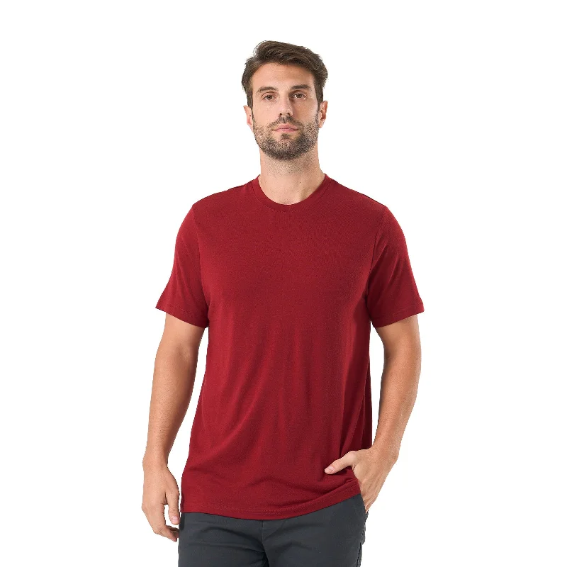 Men's Merino 200 Short Sleeve T-Shirt Burgundy