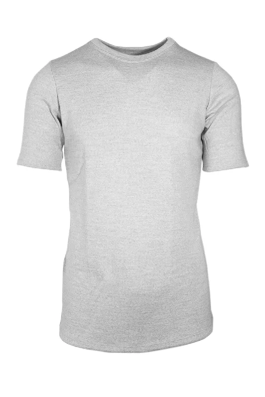 250 Men's Merino Short Sleeve T-Shirt First One - Light Mel Grey