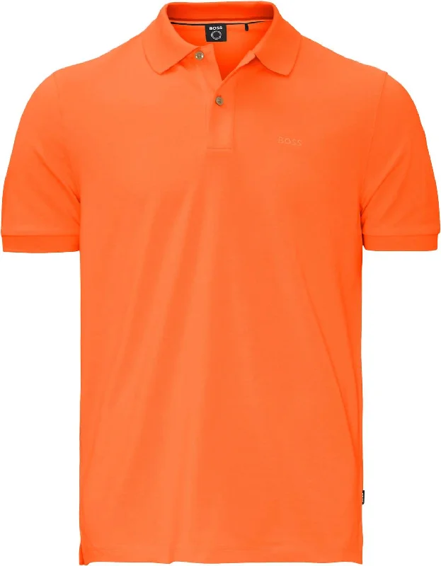 Men's Pallas Short Sleeve Cotton Polo Shirt In Orange