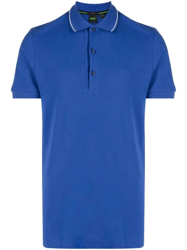 Men's Paulle 4 Ncsa Short Sleeve Polo In Royal Blue