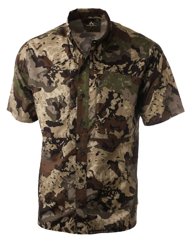 Men's Shooting Shirt Short Sleeve In Caza