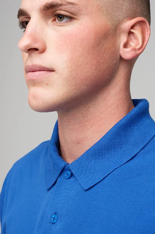 Men's Short Sleeve Polo Shirt - Cobalt