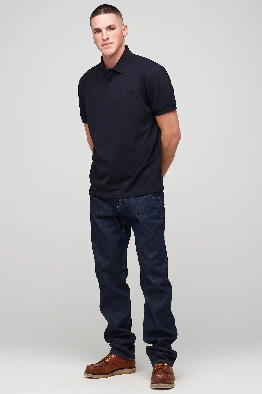 Men's Short Sleeve Polo Shirt - Navy