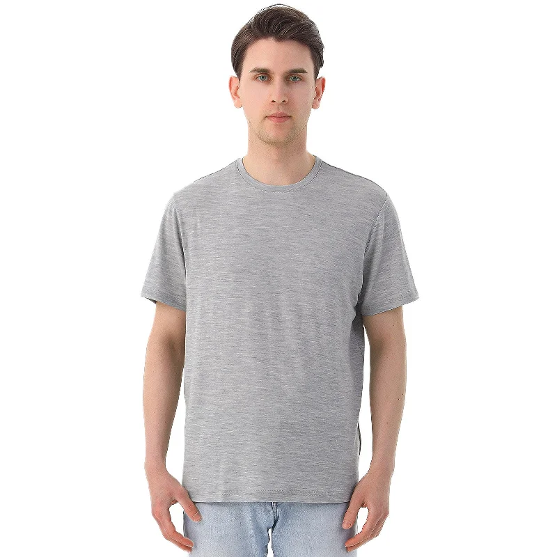 Men's Merino 170 Classic Short Sleeve T-Shirt Light Gray