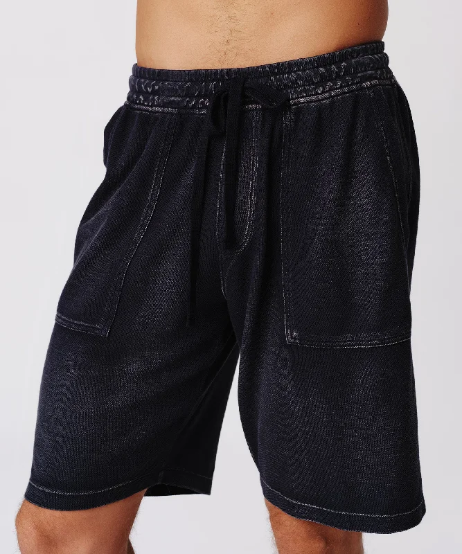 Pique with Wash Patch Pocket Short - Midnight