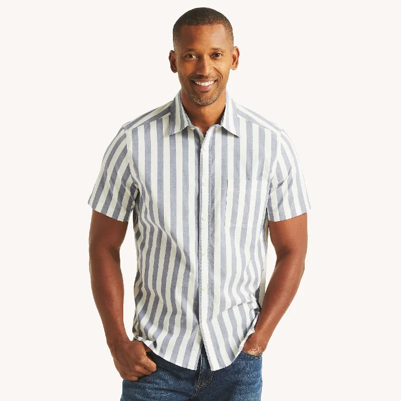 Nautica Mens Nautica Jeans Co. Striped Short-Sleeve Shirt