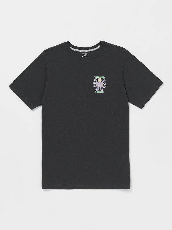 Octoparty Short Sleeve Tee - Washed Black Heather