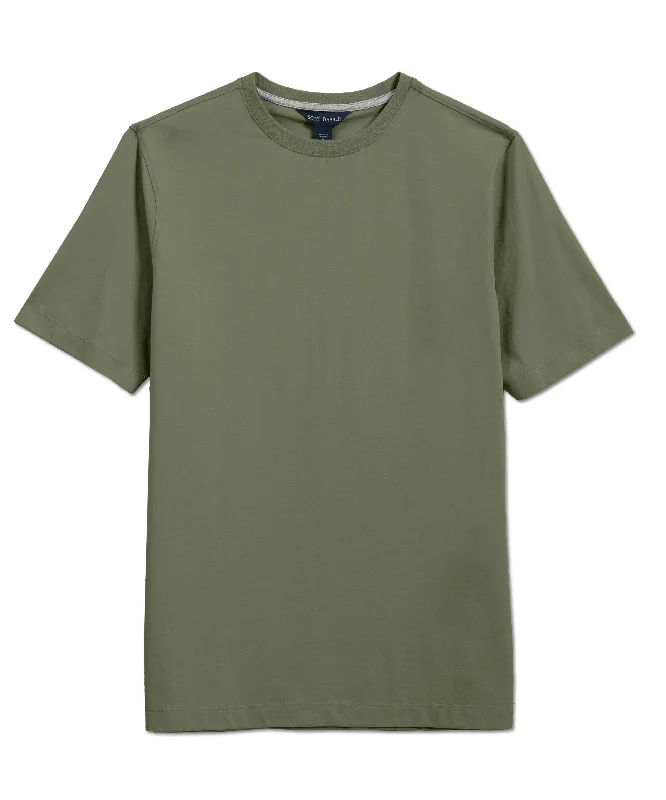 Pima Cotton Short Sleeve Crew Tee, Sage