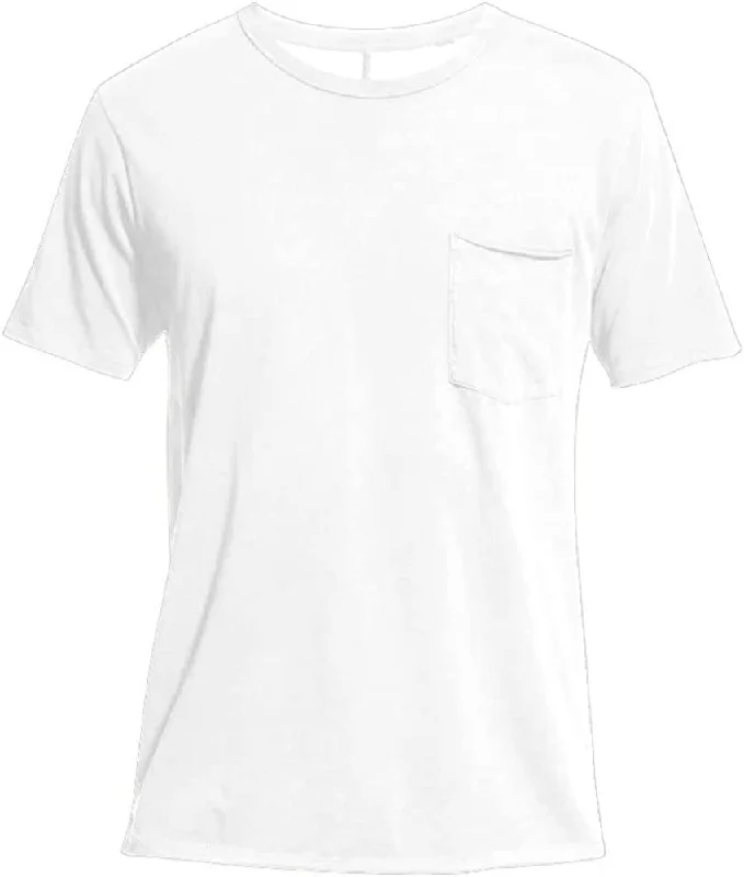 Rag & Bone Men's Miles Tee White PFD Short Sleeve T-Shirt