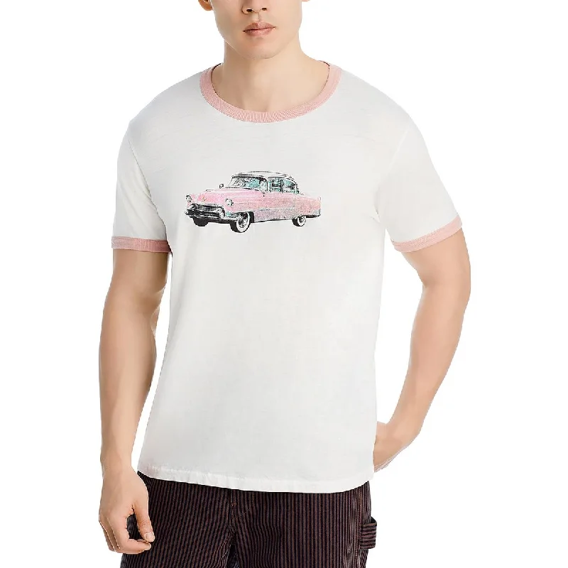 RE/DONE Mens Cotton Short Sleeve Graphic T-Shirt