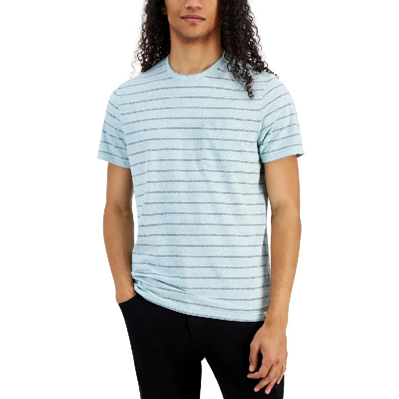 Sun + Stone Mens Short Sleeve Striped T-Shirt