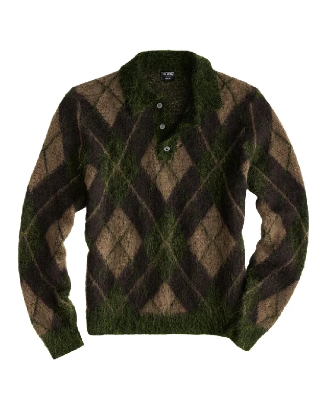 Todd Snyder Mohair & Wool-Blend Polo Sweater