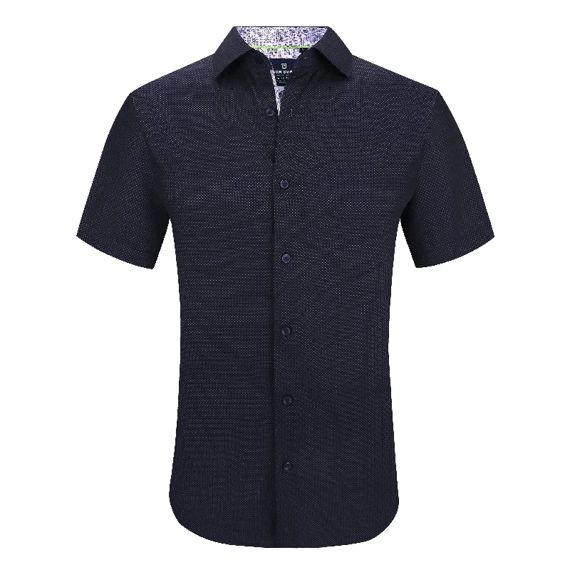 Tom Baine Slim Fit Short Sleeve Performance Stretch Button Down