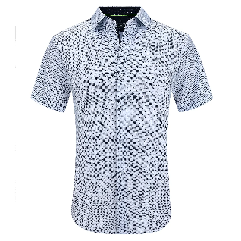 Tom Baine Slim Fit Short Sleeve Performance Stretch Button Down