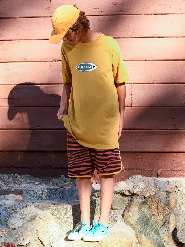 Vellipse Short Sleeve Tee -  Mustard