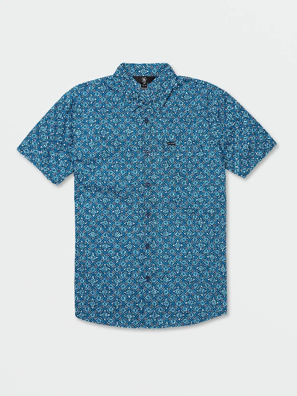 Warbler Short Sleeve Woven - Smokey Blue