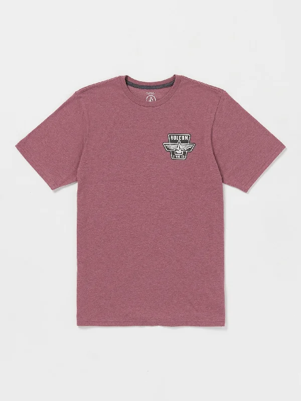 Wing It Short Sleeve Tee - Oxblood Heather