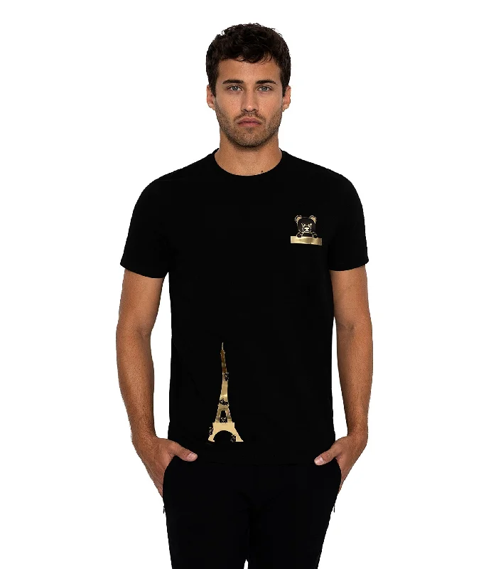 Bertigo Stretch Short-Sleeve Tshirts | EIFFEL BLACK T-SHIRT