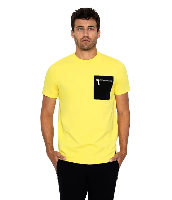 Bertigo Stretch Short-Sleeve Tshirts | ORSO ZP YELLOW T-SHIRT