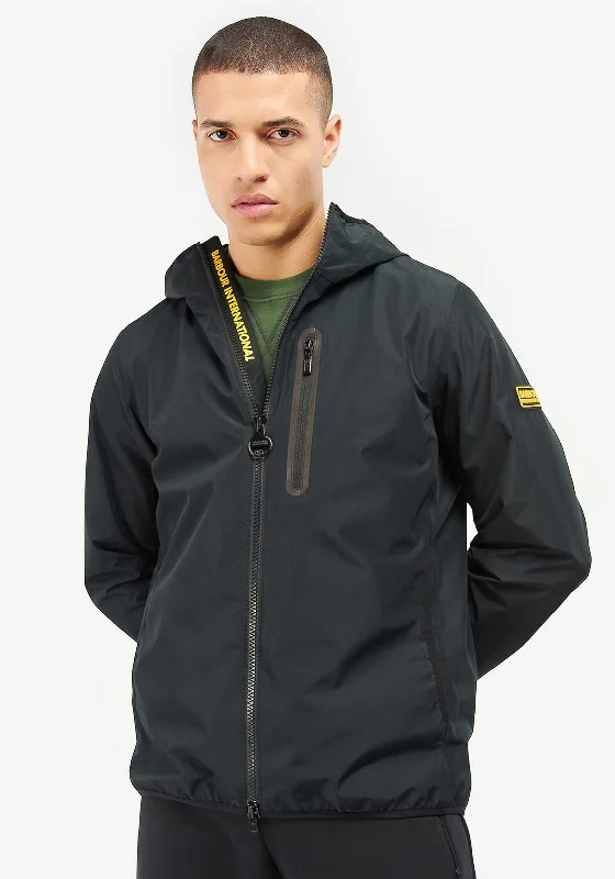 Barbour International Essential Waterproof Jacket, Black