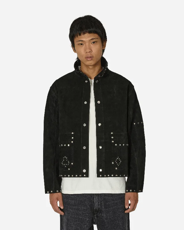 Deck Of Cards Studded Jacket Black