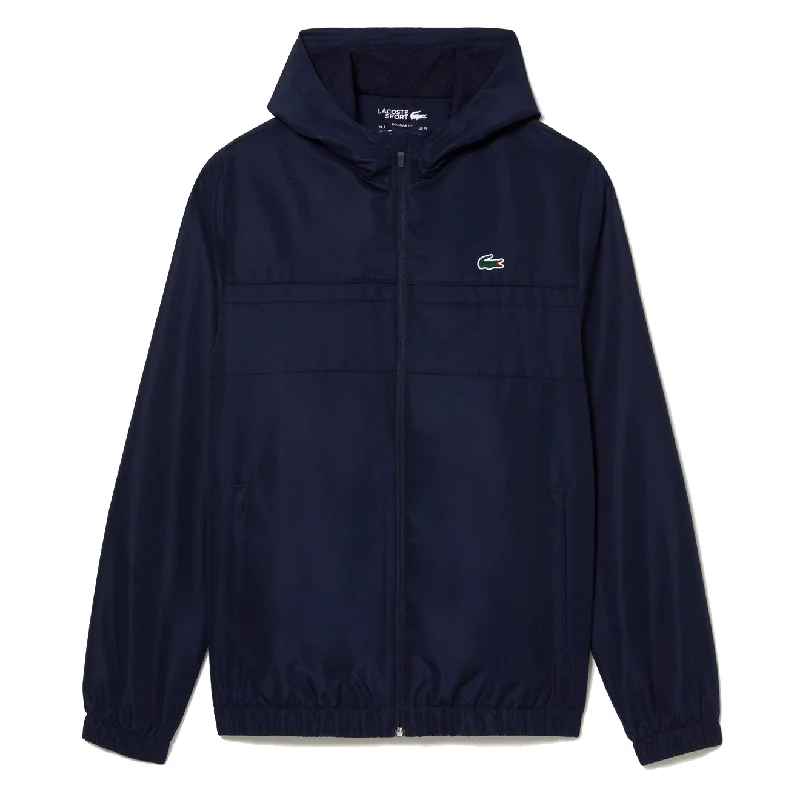 Lacoste Zipped Sport Training Jacket Navy Blue