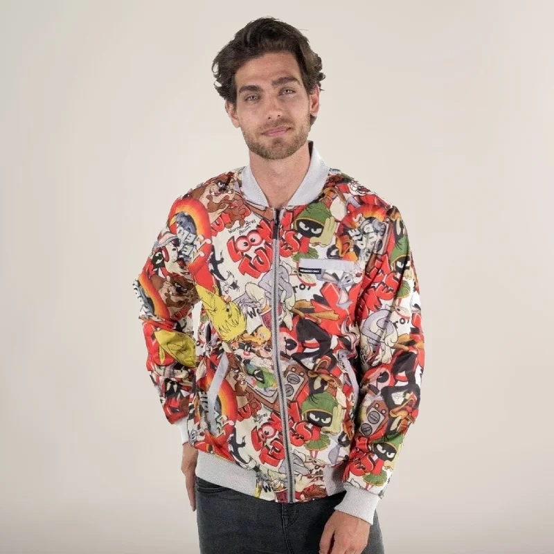 Men's Looney Tunes Vintage Mash Print Jacket