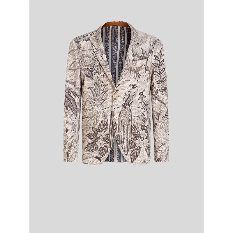 PRINTED JERSEY JACKET