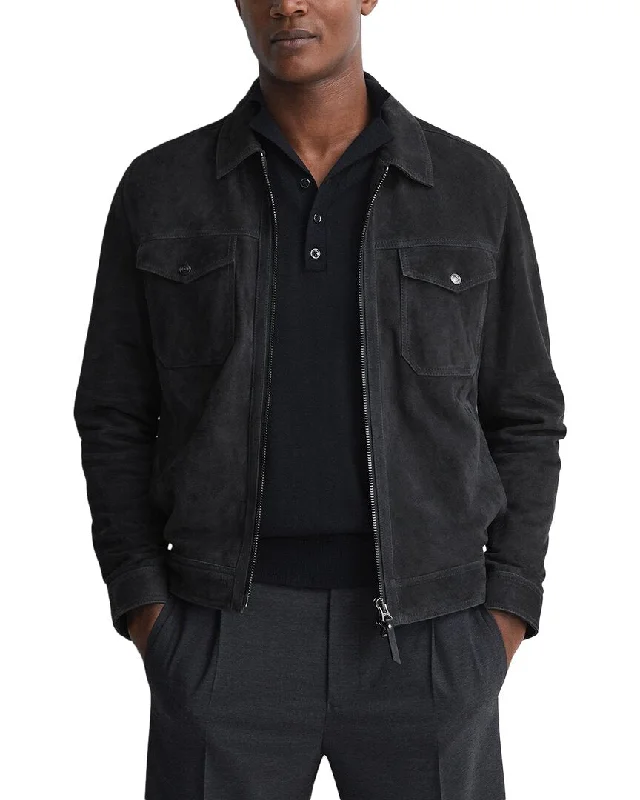 Reiss Pike Leather Jacket