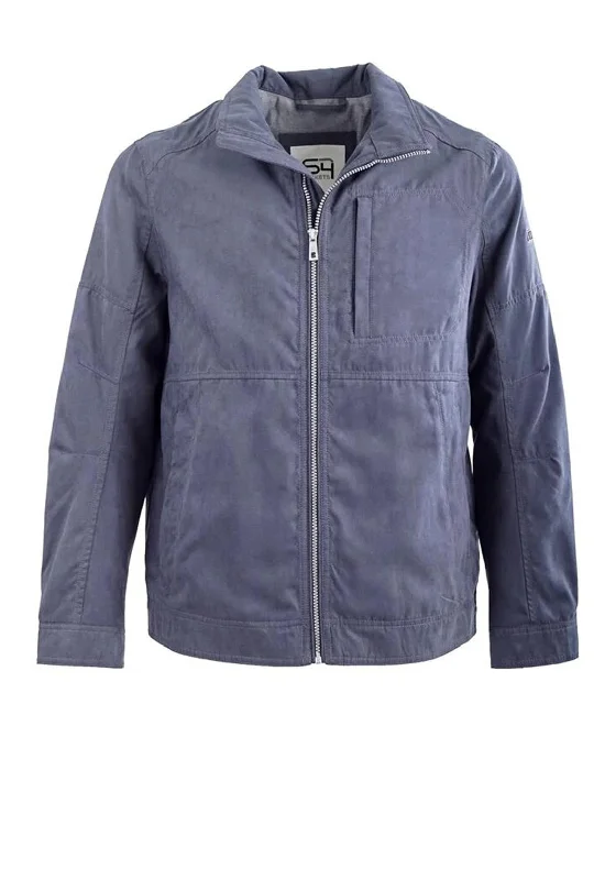 S4 Granada Eco Leather Jacket, Navy