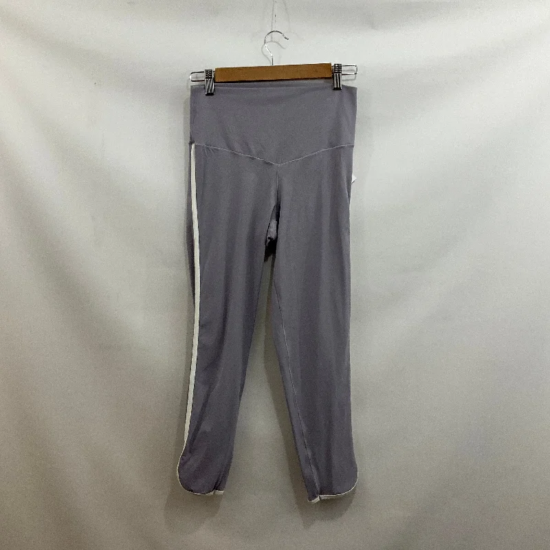 Athletic Leggings By Aerie In Purple, Size: L