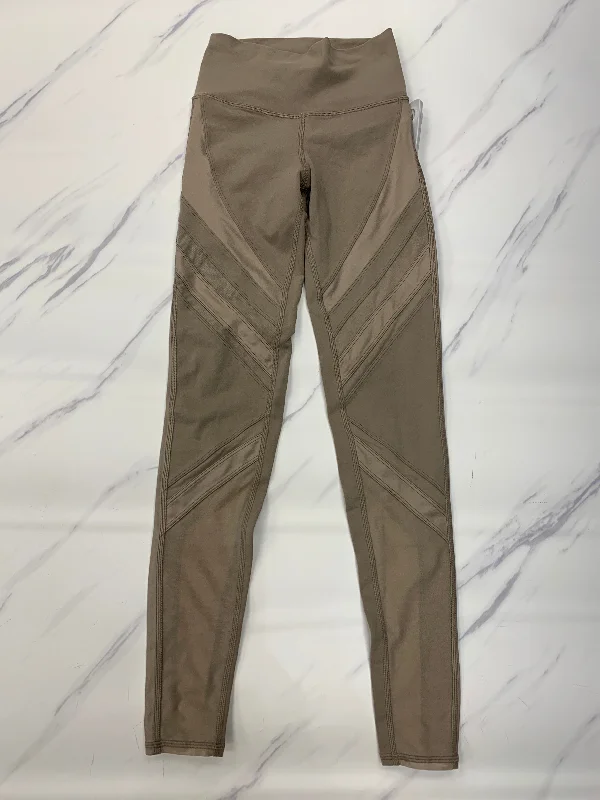 Athletic Leggings By Alo In Tan, Size: Xxs