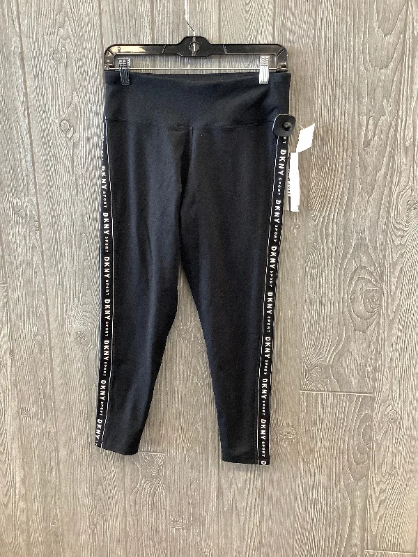 Athletic Leggings By Dkny In Black, Size: L