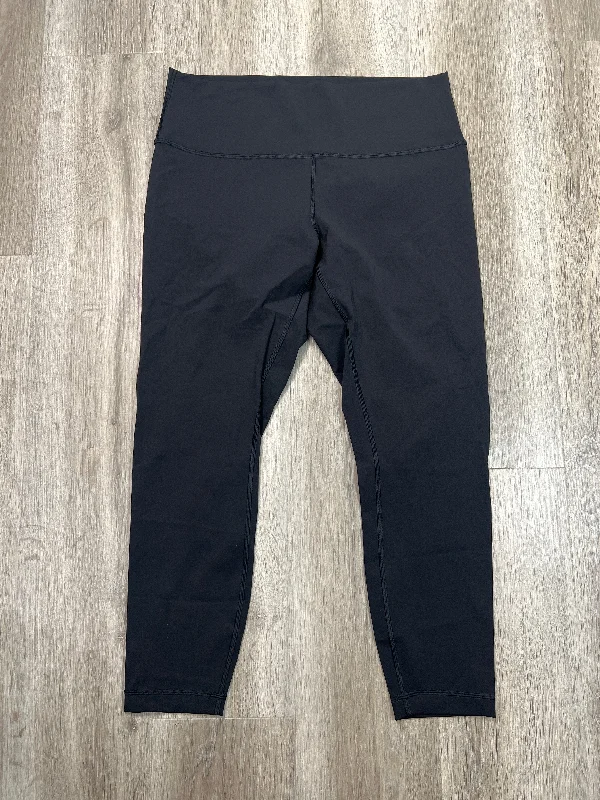 Athletic Leggings By Lululemon In Black, Size: Xl