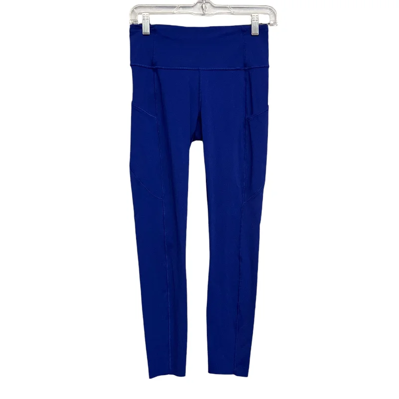 Athletic Leggings By Lululemon In Blue, Size:S