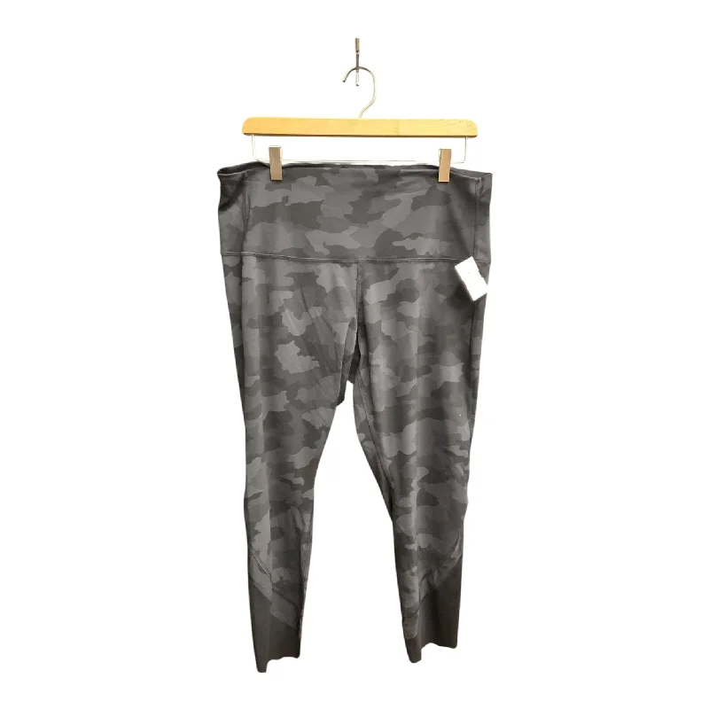 Athletic Leggings By Lululemon In Camouflage Print, Size: Xl